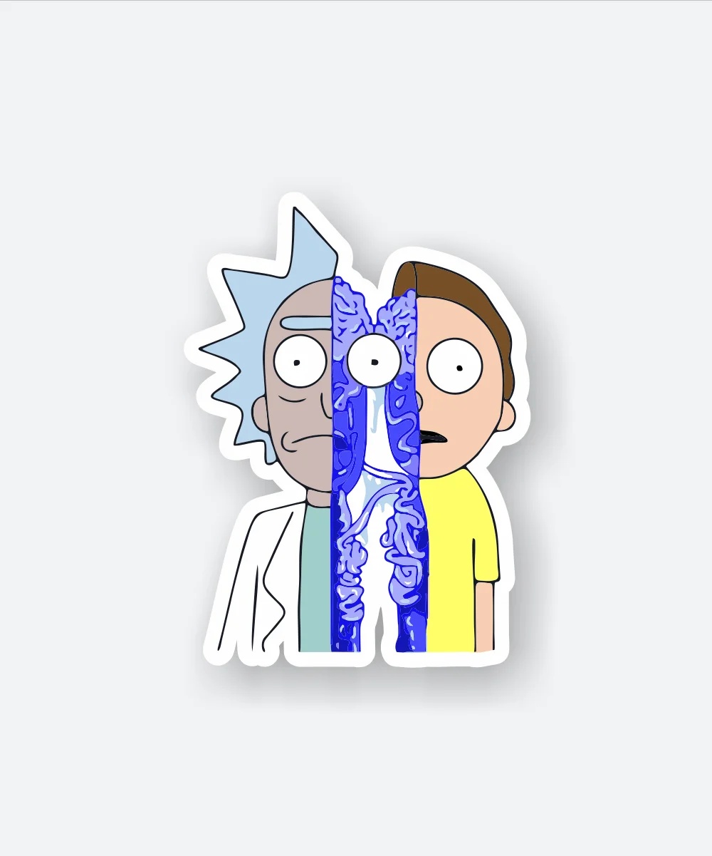 Rick And Morty Split Sticker