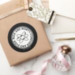 Rick And Morty Forever And Ever Atomic Badge Classic Round Sticker