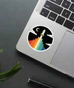 Rocket Launch Sticker