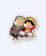 Rozo And Luffy Sleeping Sticker