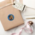 Ruh Roh Scooby Doo And A Ghost Classic Round Sticker