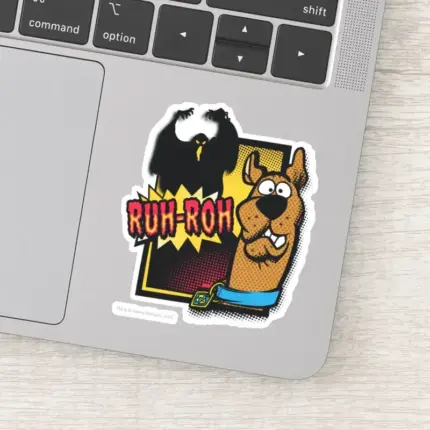 Ruh Roh Scooby Doo And A Ghost Sticker