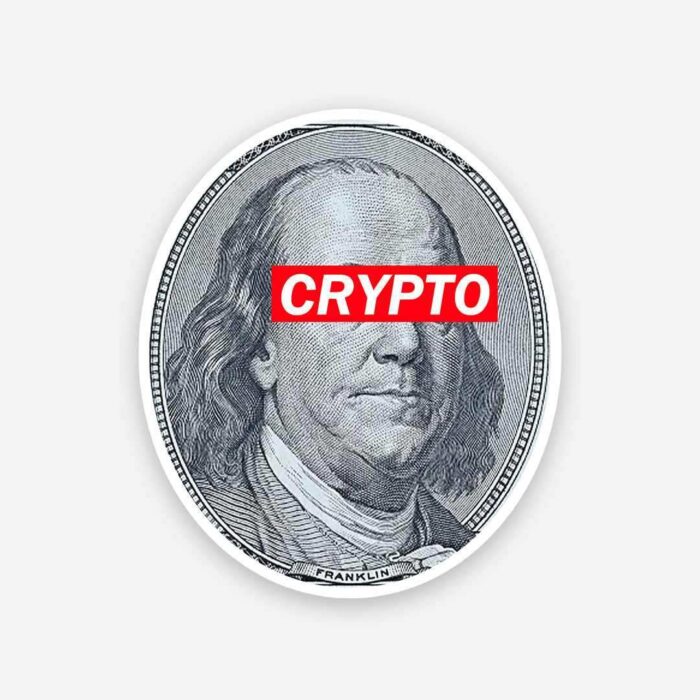 Run Crypto For President Sticker