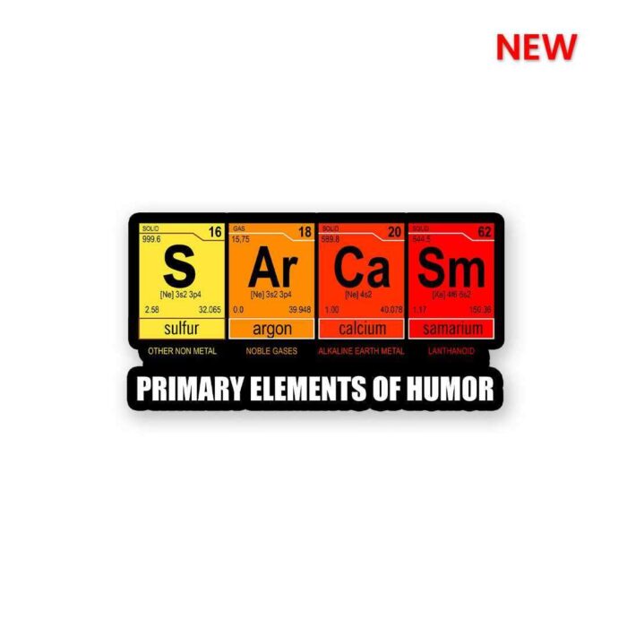 S Ar Ca Sm Sticker