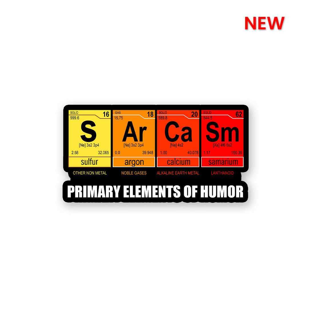 S Ar Ca Sm Sticker