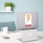 SHAZAM Fury Of The Gods Lightning Bolt Badge Sticker