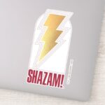 SHAZAM Fury Of The Gods Lightning Bolt Badge Sticker