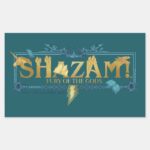 SHAZAM Fury Of The Gods Mythical Logo Rectangular Sticker