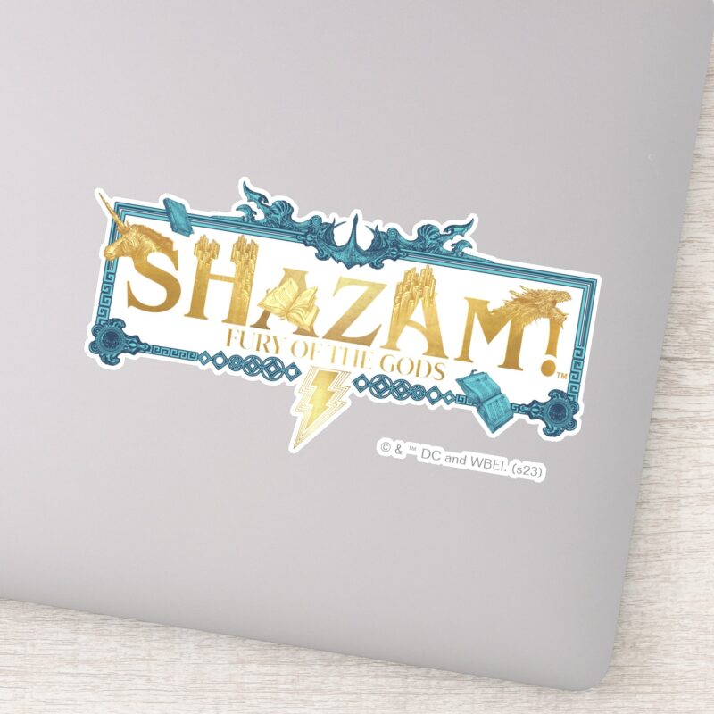 SHAZAM Fury Of The Gods Mythical Logo Sticker