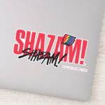 SHAZAM Fury Of The Gods Rainbow Bolts Logo Sticker