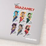 SHAZAM Fury Of The Gods SHAZAMily Comic Bolts Sticker