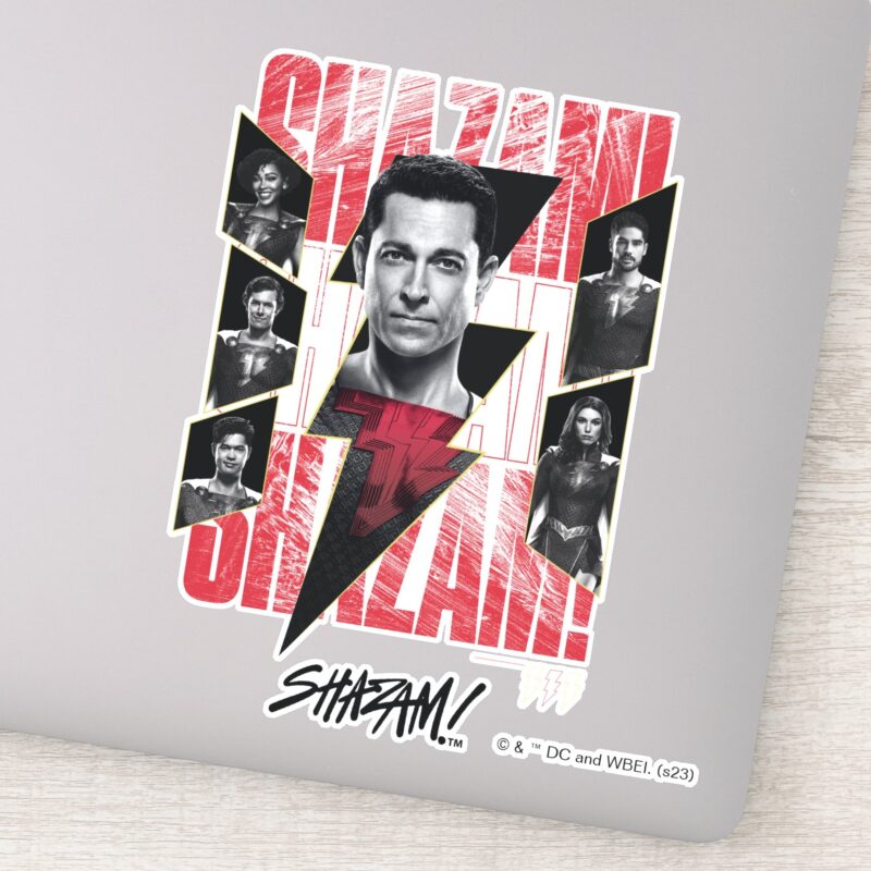 SHAZAM Fury Of The Gods SHAZAMily Group Sticker