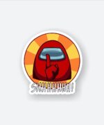 SHHHHHH Among Us Sticker