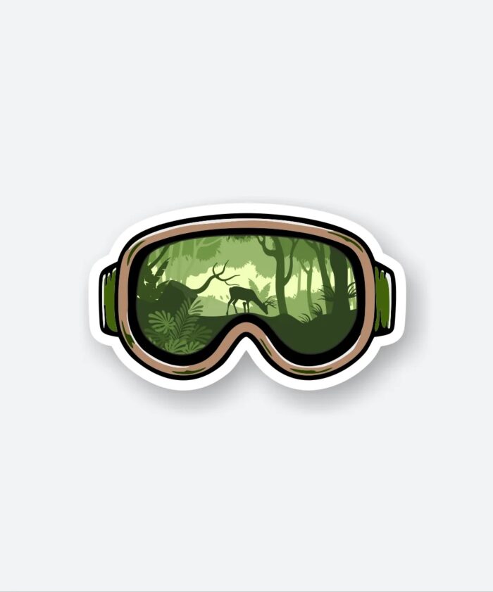 SKI Goggles Sticker