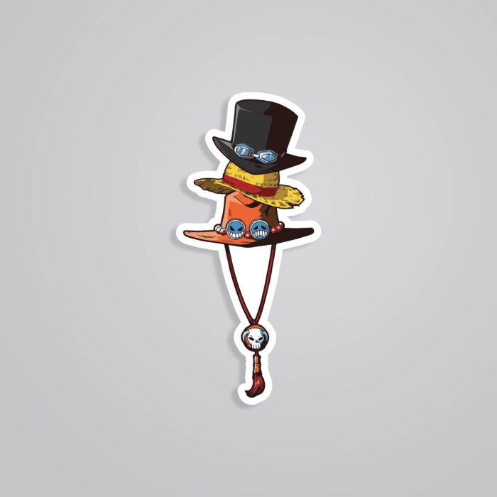 Sabo Luffy Ace Hats Anime Stickers