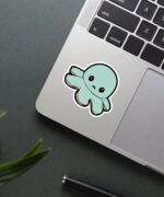 Sad Octopus Sticker