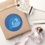 Sadness 2 Classic Round Sticker