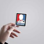 Saitama Minimalist Anime Stickers