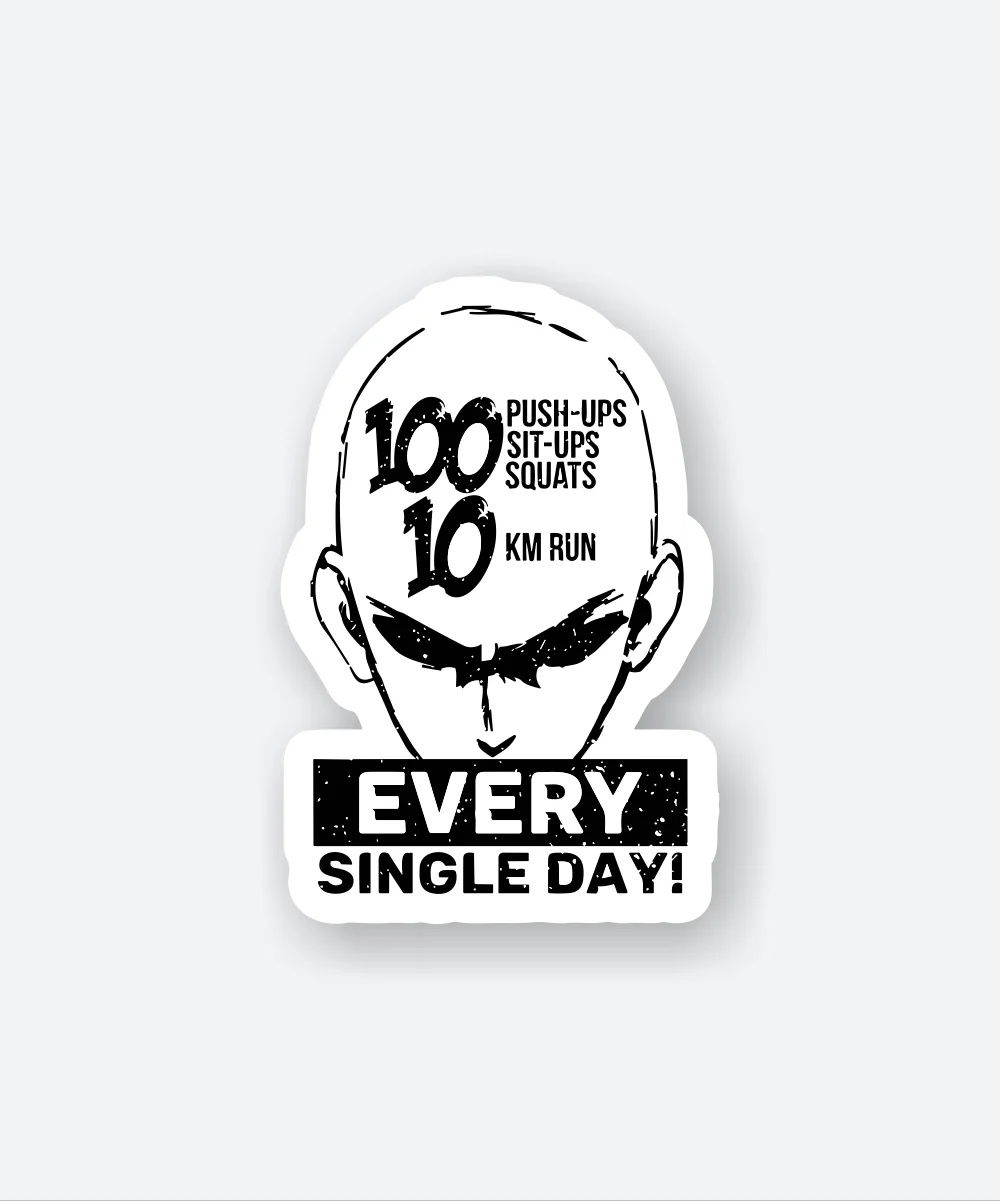 Saitama Motivation Sticker