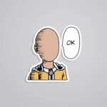 Saitama OK Mood Anime Stickers