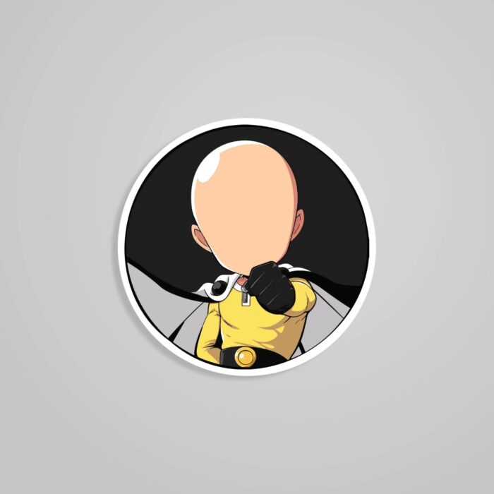 Saitama Ready For Action Anime Stickers