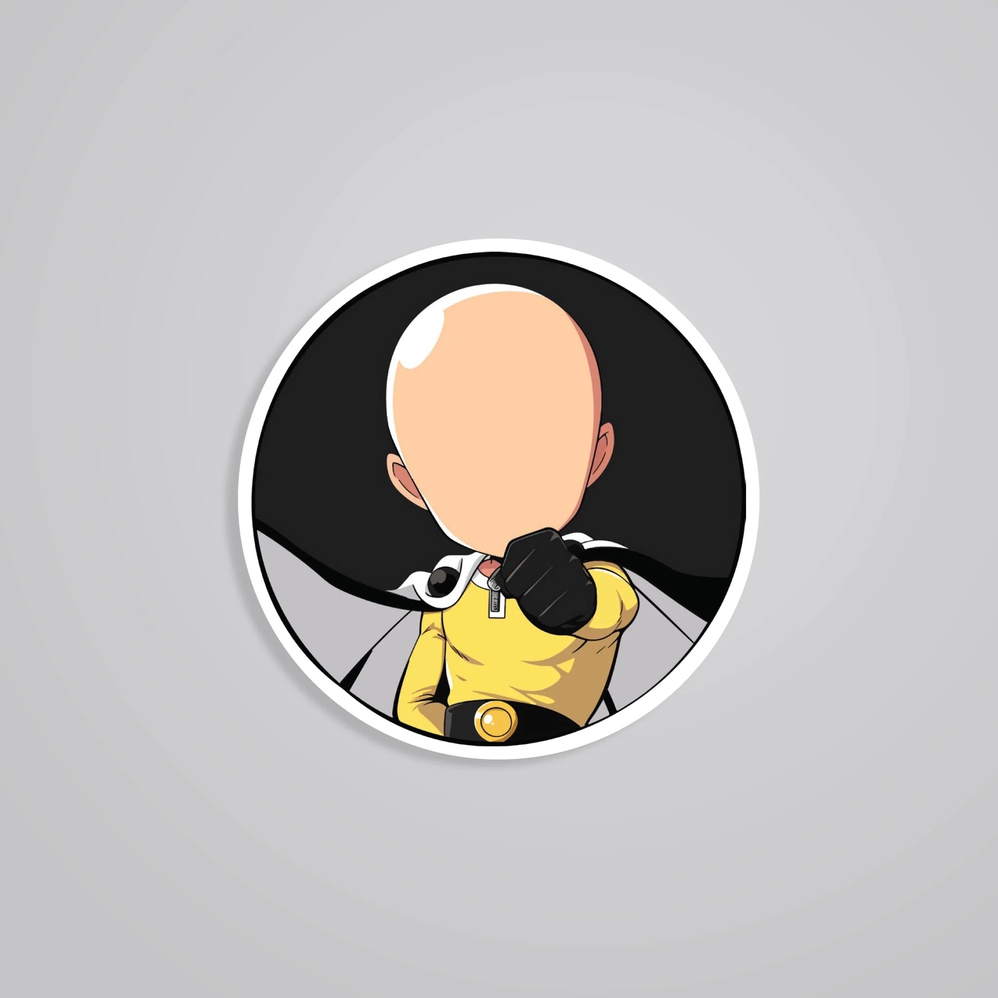 Saitama Ready For Action Anime Stickers