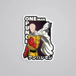 Saitama The Caped Baldy Anime Stickers