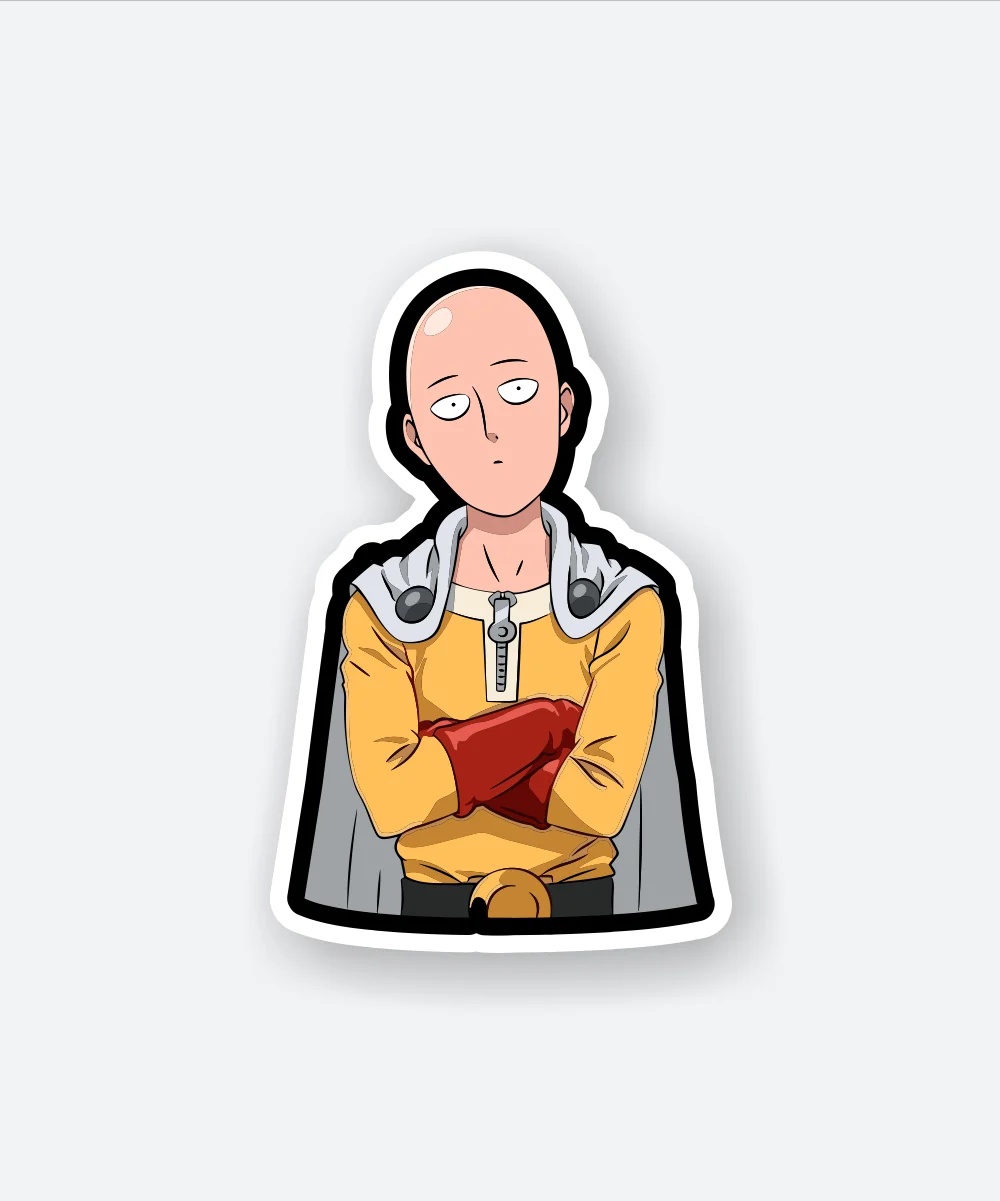 Saitama Wondering Sticker
