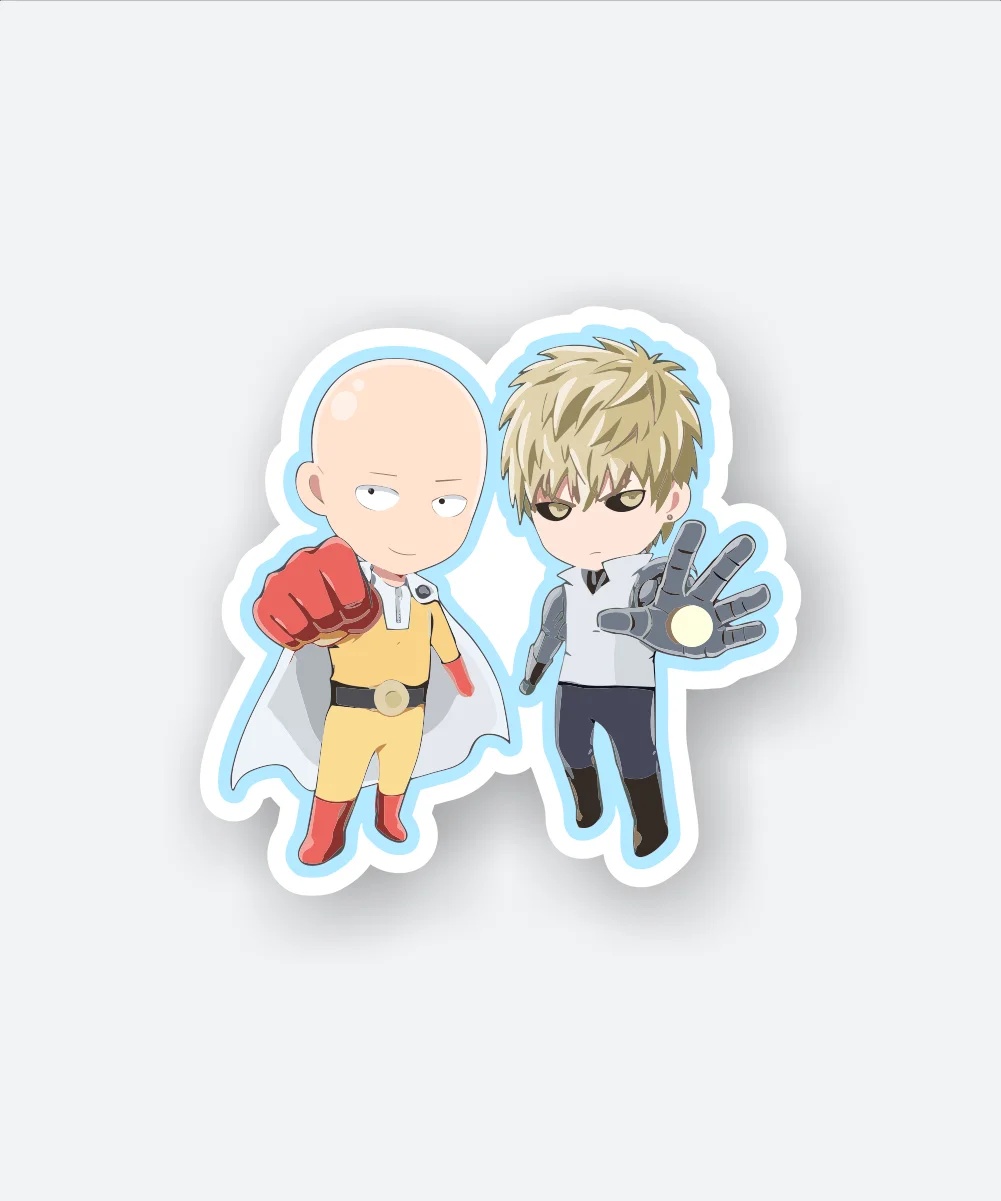 Saitama And Genos Sticker