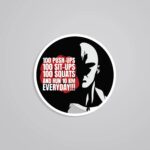 Saitama Training Routine Anime Stickers