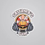 Saitamas Gym Anime Stickers