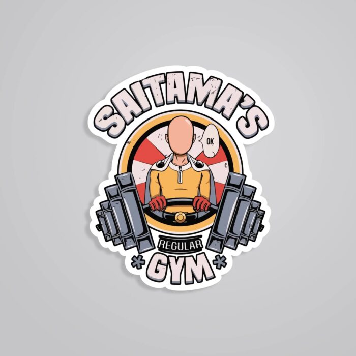 Saitamas Gym Anime Stickers