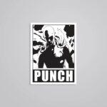 Saitamas Ultimate Punch Anime Stickers