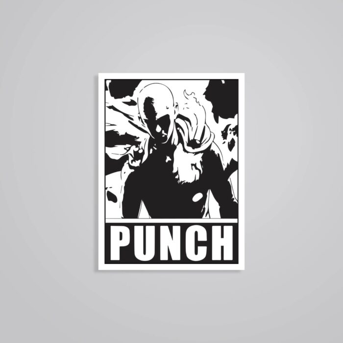Saitamas Ultimate Punch Anime Stickers