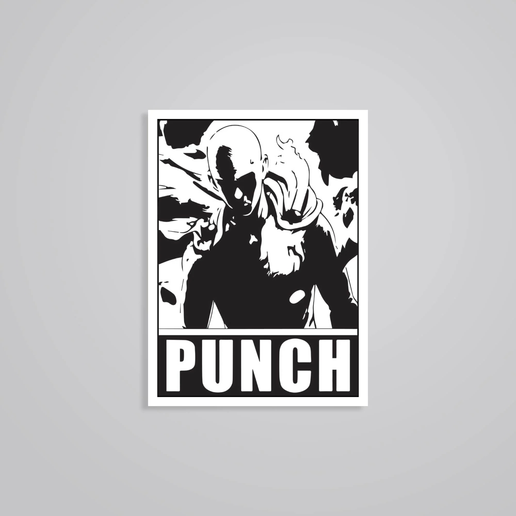 Saitamas Ultimate Punch Anime Stickers