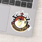 Samurai Jack In Aku Futuristic Frame Sticker