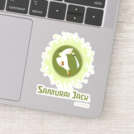 Samurai Jack Leaping Graphic Sticker