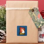 Samurai Jack Smiling Futuristic Frame Graphic Square Sticker