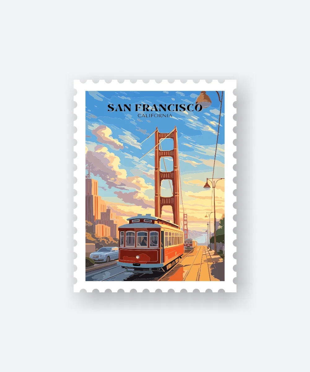 San Francisco California Sticker