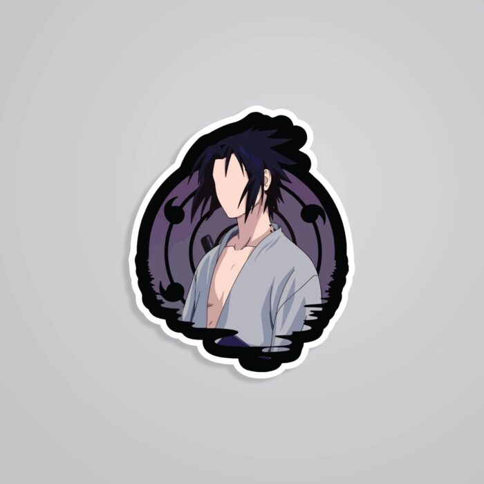Sasuke Awakened Sharingan Anime Stickers