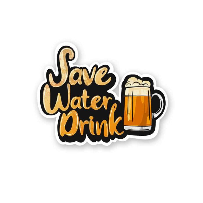 Save Water Sticker