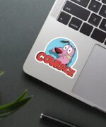 Scared Courage The Cowardly Dog Sticker