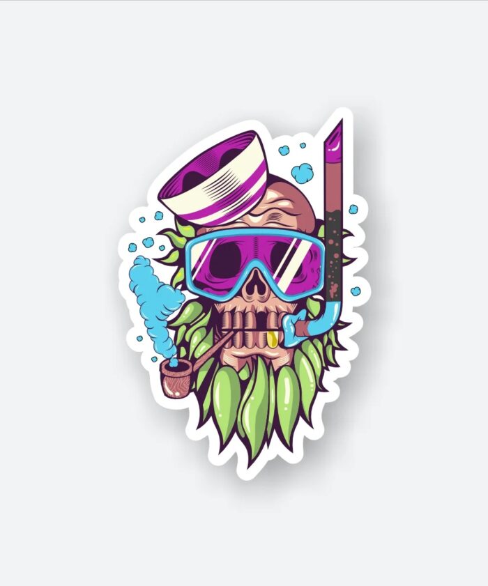 Scooba Skull Sticker