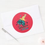 Scooby Doo I Wheelie Like You Classic Round Sticker