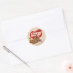 Scooby Doo Its No Mystery… I Love You Classic Round Sticker