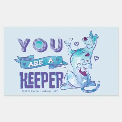 Scooby Doo You Are A Keeper Rectangular Sticker