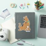 Scooby Doo Bashful Pose Sticker