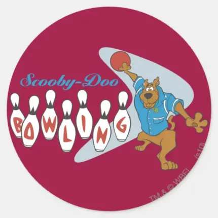 Scooby Doo Boliches Classic Round Sticker