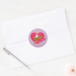 Scooby Doo Cupid Be Mine Classic Round Sticker