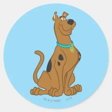 Scooby Doo Cuter Than Cute Classic Round Sticker